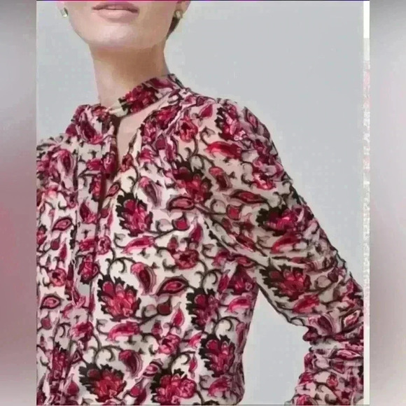 ML Monique Lhuillier Printed Velvet Cocktail Dress Size 4 NWT - Picture 2 of 16